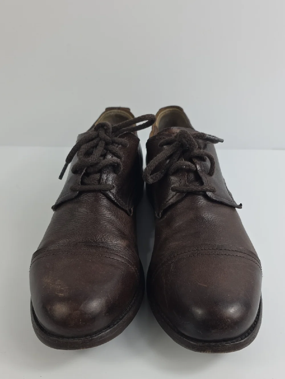 Frye Johnny‎ Brown Leather Men's Oxford Shoes Size 11.5